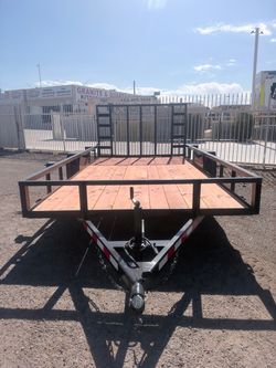 π¨ 83x14 SINGLE AXLE WOOD DECK UTILITY TRAILER! π¨