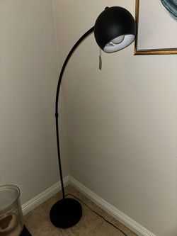 Black Metal Adjustable Floor Lamp,  From Ashley, New, Cost $300, Bought for Staging.