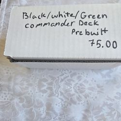 Black white green commander  deck  prebuilt