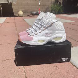 Reebok Question Mid Pink Toe