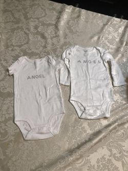 6-12 mth Carters onesies