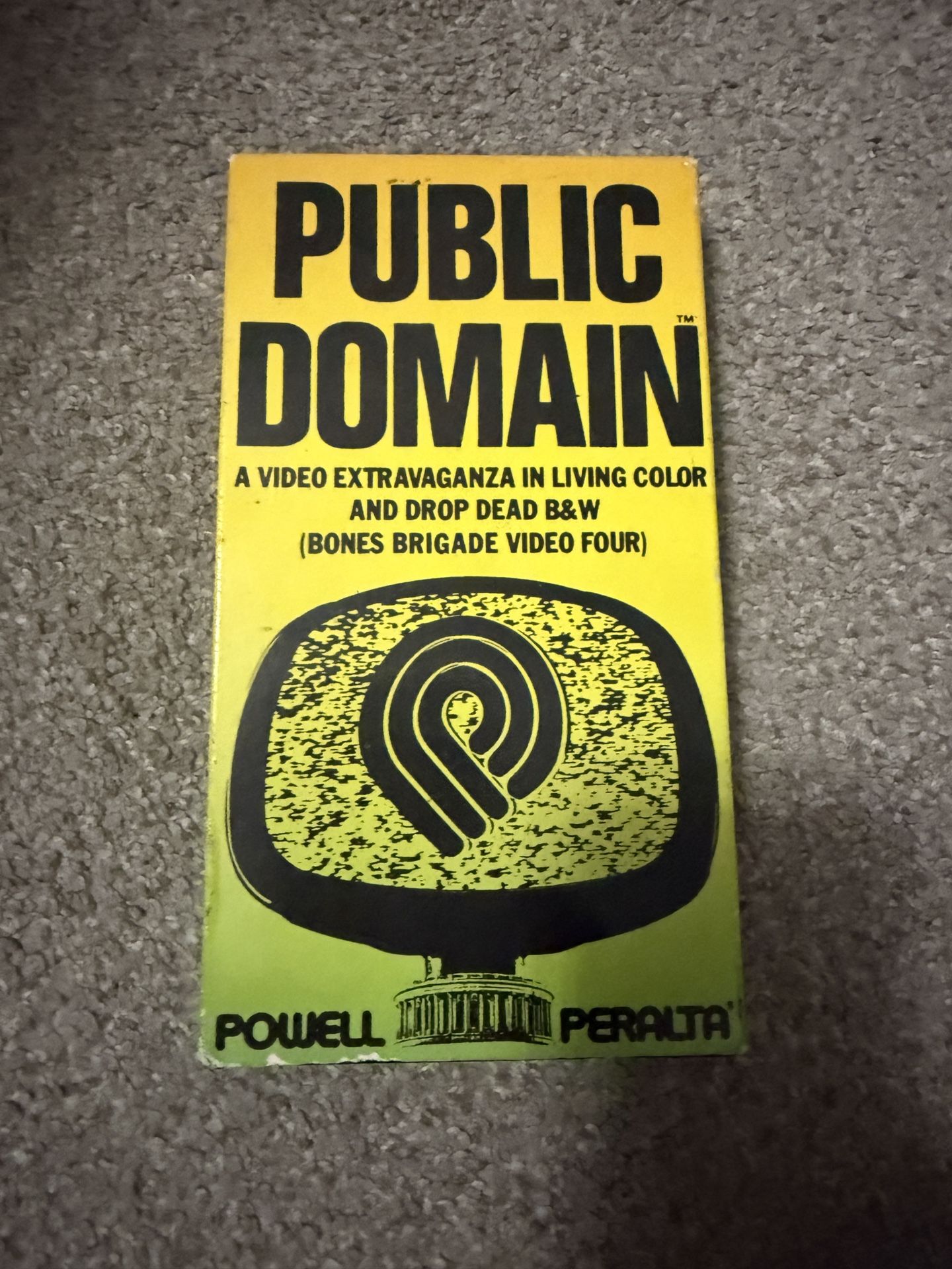 Vintage Original 1988 Powell Peralta PUBLIC. DOMAIN VHS CASSETTE