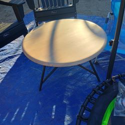 Small Wood And Metal Coffee Table