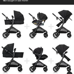 Evnflo Stroller And Car Seat With Base