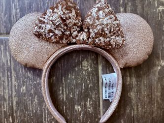 ROSE GOLD SEQUIN & SPARKLE MINNIE MOUSE EARS
