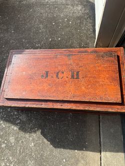 Old wooden chest/table