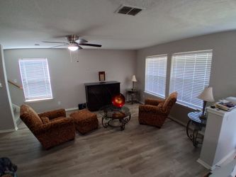 Living room set and entertainment center