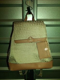 Tommy Hilfiger Large Tonal Jacquard Backpack