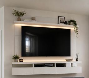 Wall  floating Tv center white