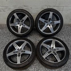 20" Staggered OEM Mercedes-Benz Wheels Rims Set of 4 20X8&20x9.5 5x112 + Tires