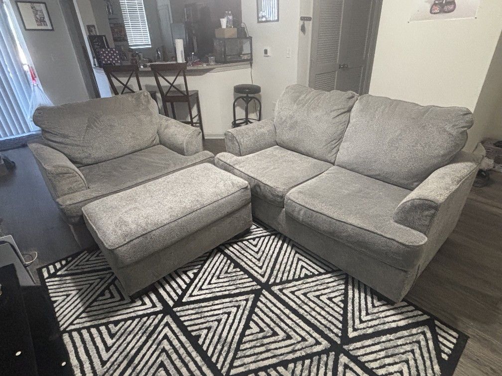 Soft Grey Couch Like NEW!!!