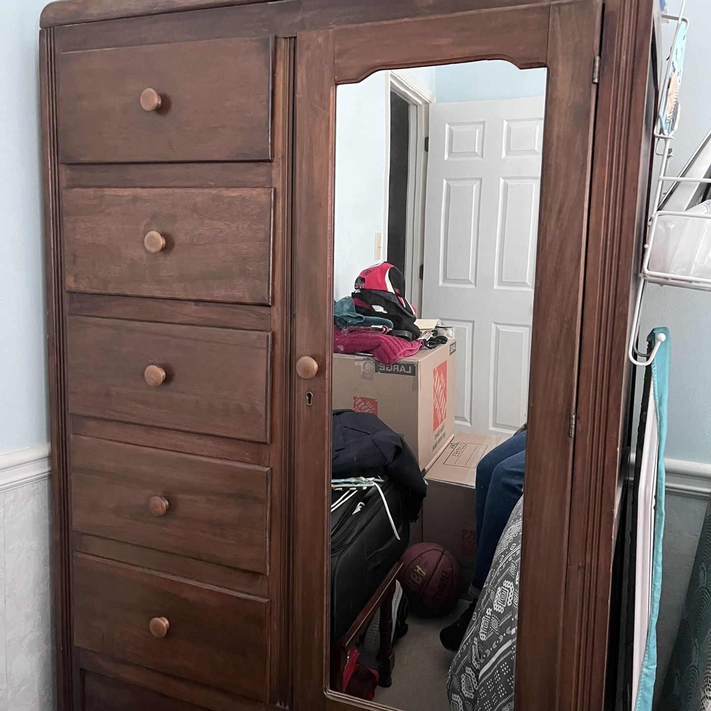 Antique Armoire Wardrobe Closet