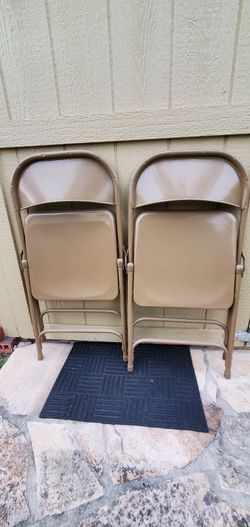 Folding tables and chairs