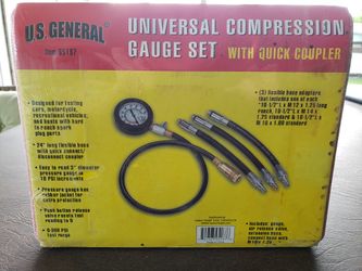 US General universal compression gauge set