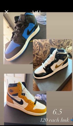 Jordan 1 youth size 6.5 For$120 each pair