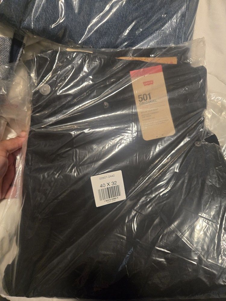 501 Levi Jeans Size 40×32 Black