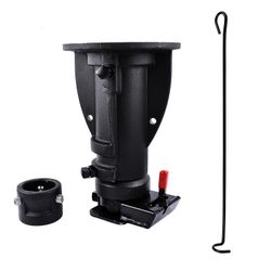 Rent only - Fifth Wheel To Gooseneck Cushioned Trailer Hitch Adapter - 12" To 16" Adjustable Height