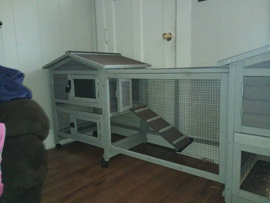 Animal Cage - 8' Long 4' Tall Two Stories And They Have A Bedroom