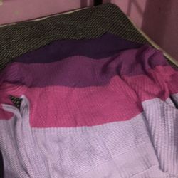 Color Pink Purple Sweatshirt 