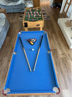 🎱⚽ Foosball Table & Portable Pool Table ($150 for BOTH!!!)