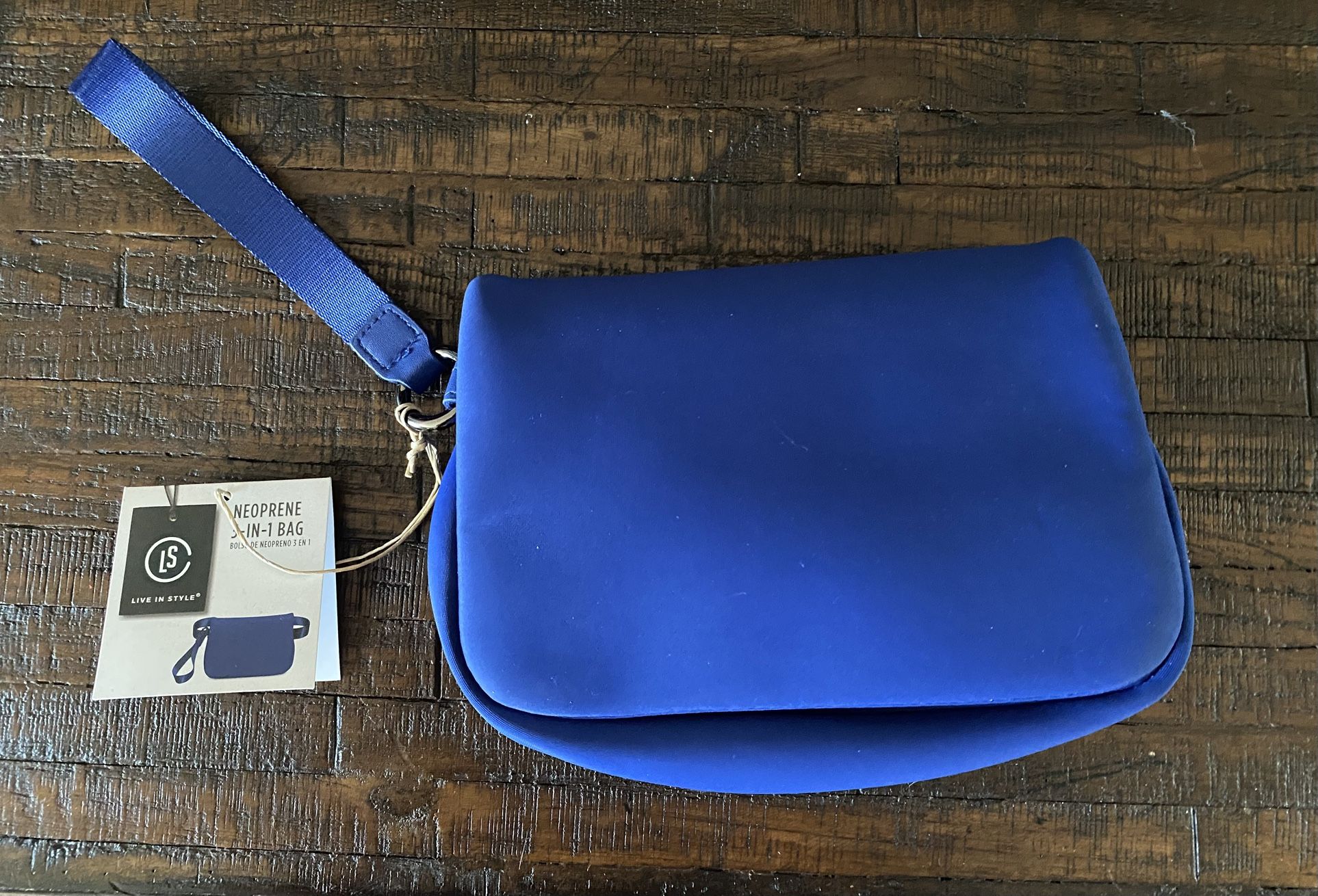 Neoprene Convertible Bag - Navy (BRAND NEW)
