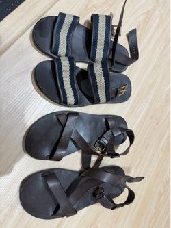 Man Zara Leather Summer Sandals