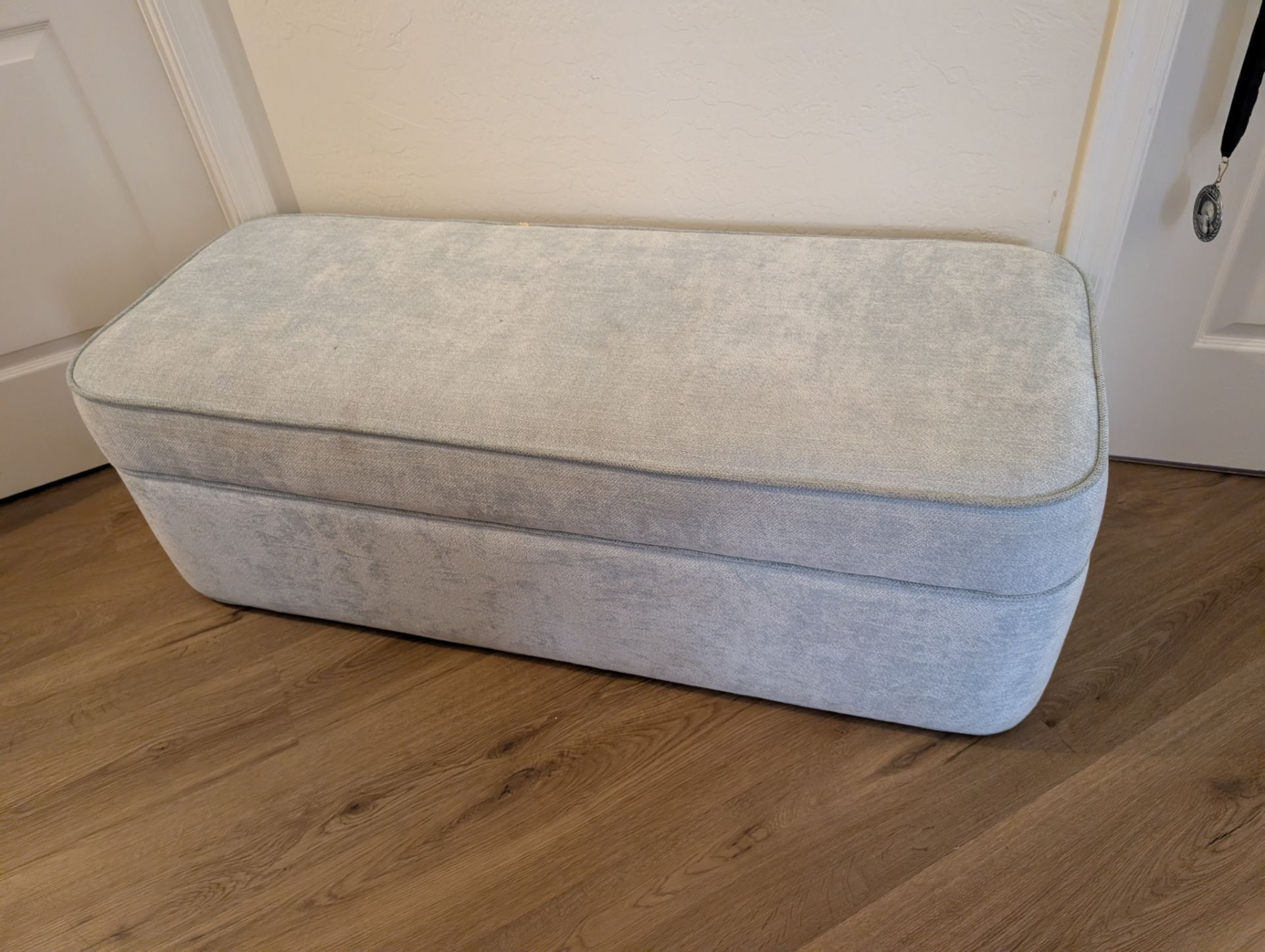 Blue ottoman