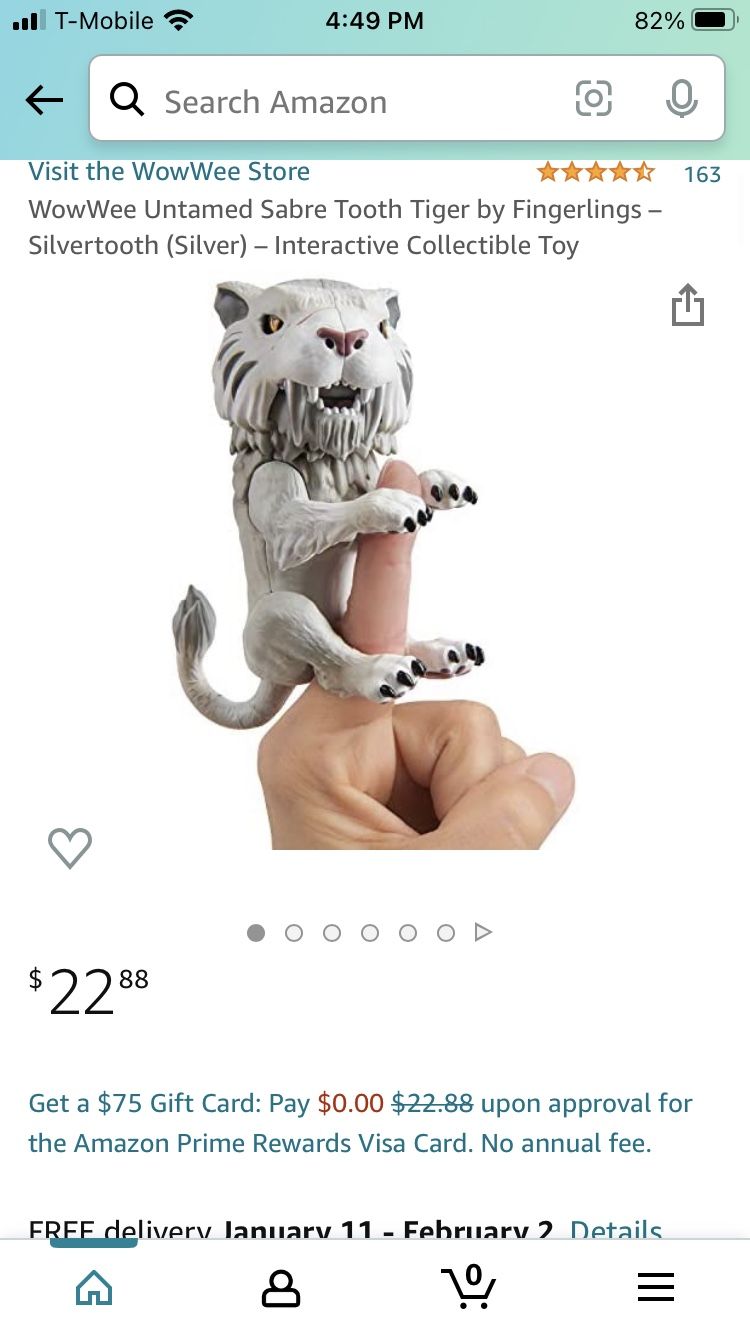 WowWee Untamed Sabretooth Silver tooth Toy (5-15Age)