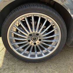 20 In Chrome Rims and Tires 