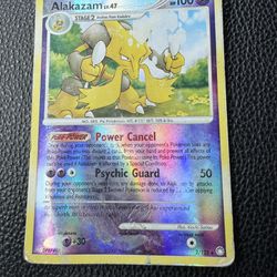 Alakazam Holo Pokemon Card