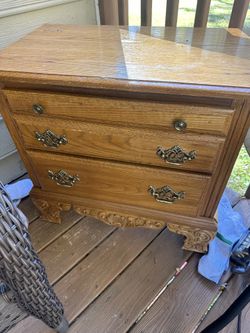 Wooden Two-drawer Dresser 