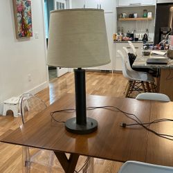 Brass Looking Lamp - Vintage, Excellent Condition 