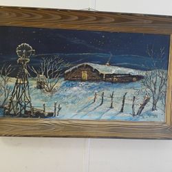 Night time In A Soddy, After A Big Snow