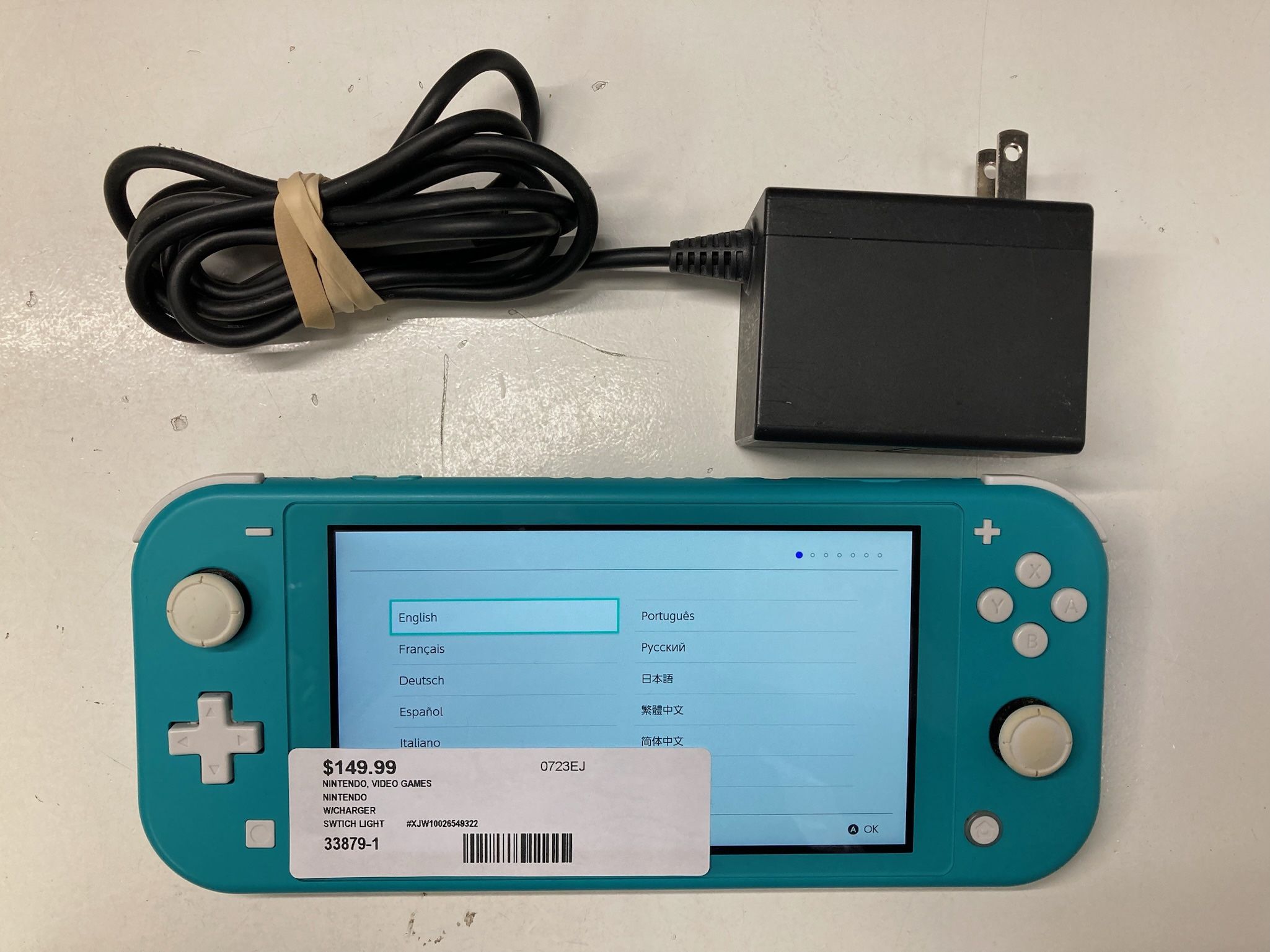 Nintendo Switch Lite Handheld Console with Charger