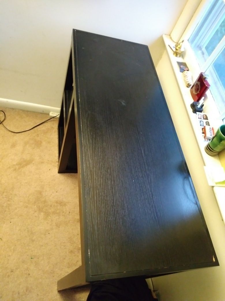 Black wooden desk/table