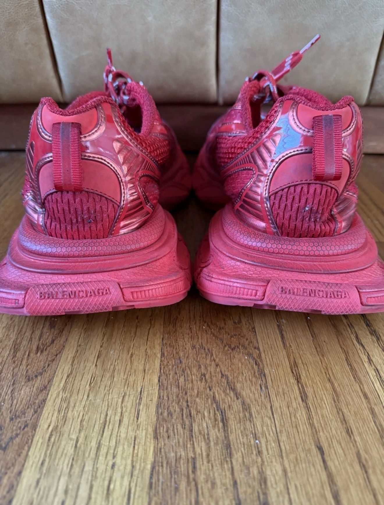 Balenciaga 3XL Sneaker Worn Out Red Size 43 10 Authentic Trainer 