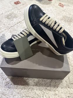 Rick Owens Low-Top Leather Sneakers