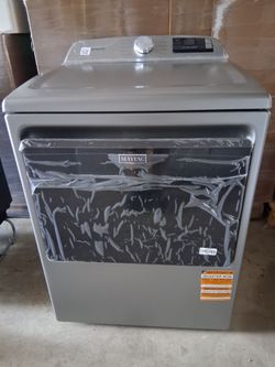 New Maytag
7.4 cu. ft. vented Front Load Electric Dryer in Classic Silver with Extra Power