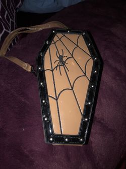 Brown Coffin Spider Web Purse