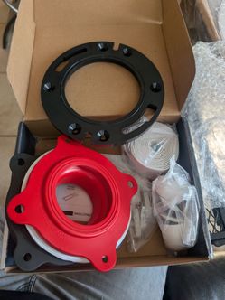 Toilet Flange Repair Kit & Elastic Wax Ring with Caulk Tape, Universal Fit