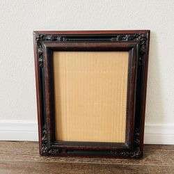 Vintage-Style Wood Picture Frame in Dark Cherry and Black 11/13 Inch 