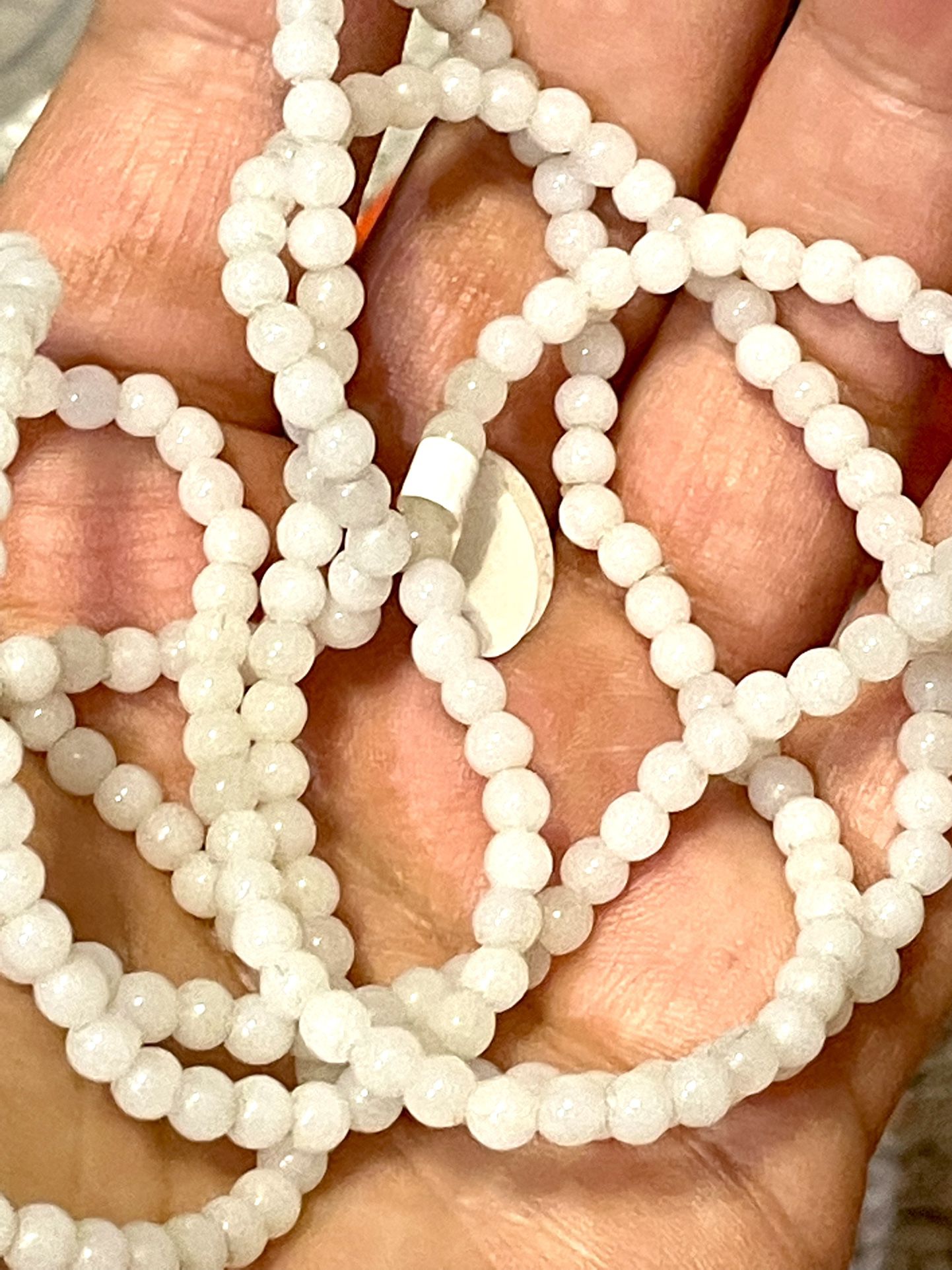 NFS 36” Strand Of White Beads
