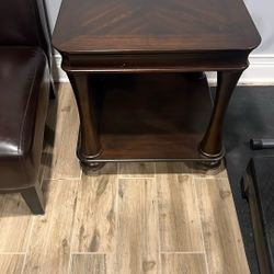 Dark Brown Coffee & 2 End Table Set$150