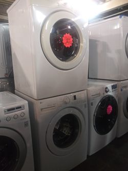 SALE PRICE !!! LG front load washer and dryer set working perfectly with 4 months warranty