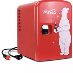 Coca-Cola Portable Mini Refrigerator - Fits 6 Cans (NEW)