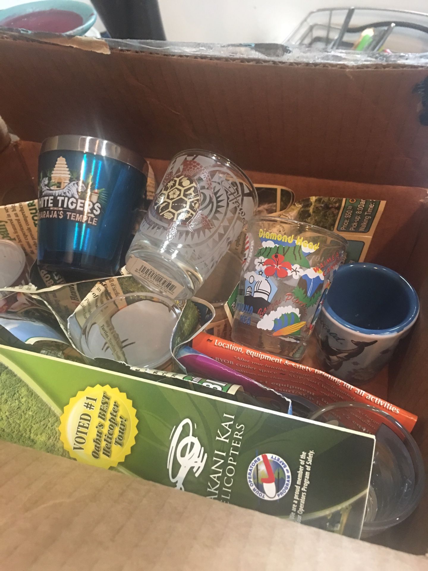 Collection of shot glasses