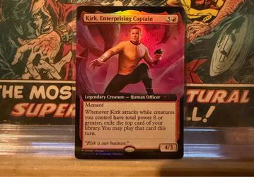 SDCC 2026 Star Trek Kirk, Enterprising Captain Magic The Gathering MTG promo card