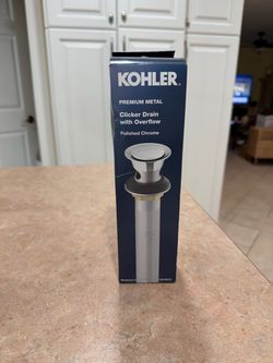Kohler Premium Metal Clicker Drain with Overflow