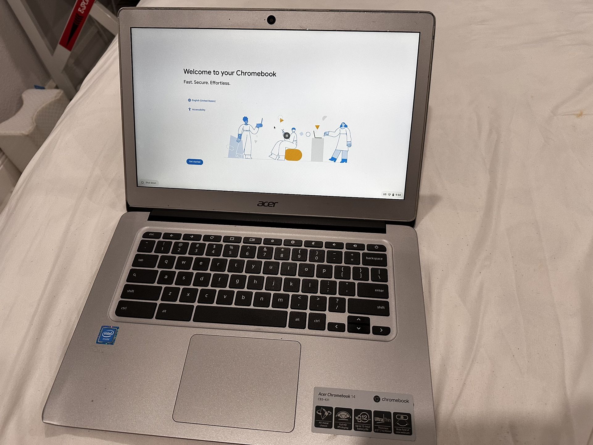 Laptop Acer Chromebook 14” Used (Fair Condition) 