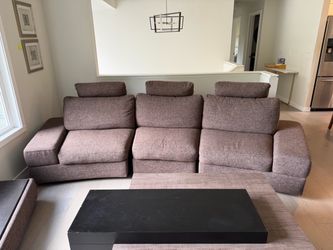 Kassala sectional couch with moving back recline  option